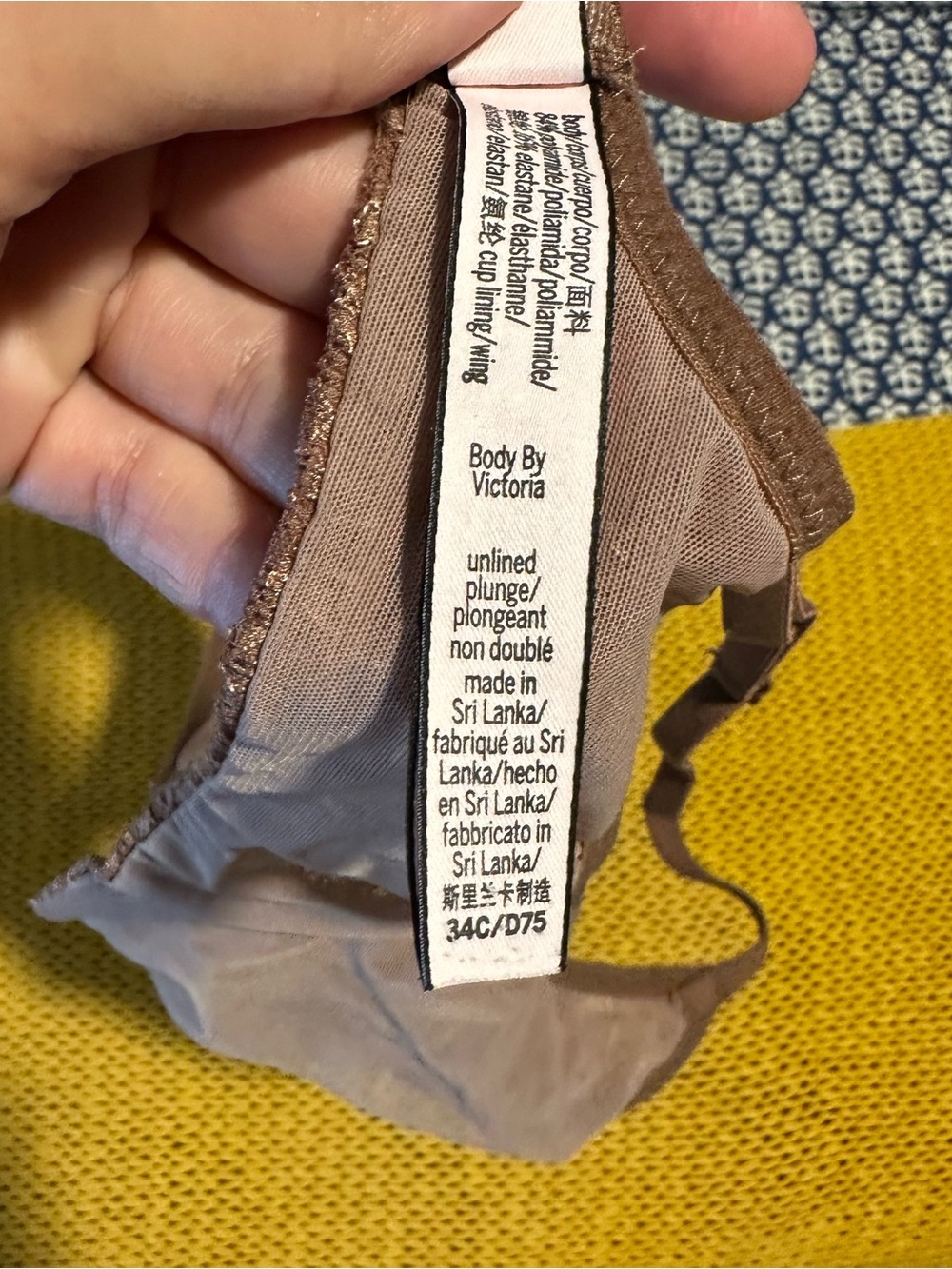 Victoria’s Secret Brown Lace Unlined Plunge Underwire Bra - Picture 7 of 7